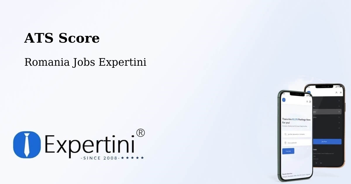 Resume ATS Score & Job Description Match Tool – Huşi - Romania Jobs Expertini